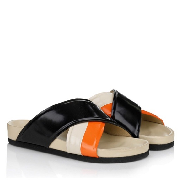 Celine Shoes - CELINE Criss Cross Flat Sandal